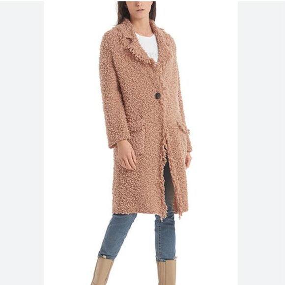 Marc Cain Teddy/Popcorn Knit Wool Sweater Coat - size N3/Medium - Picture 3 of 16